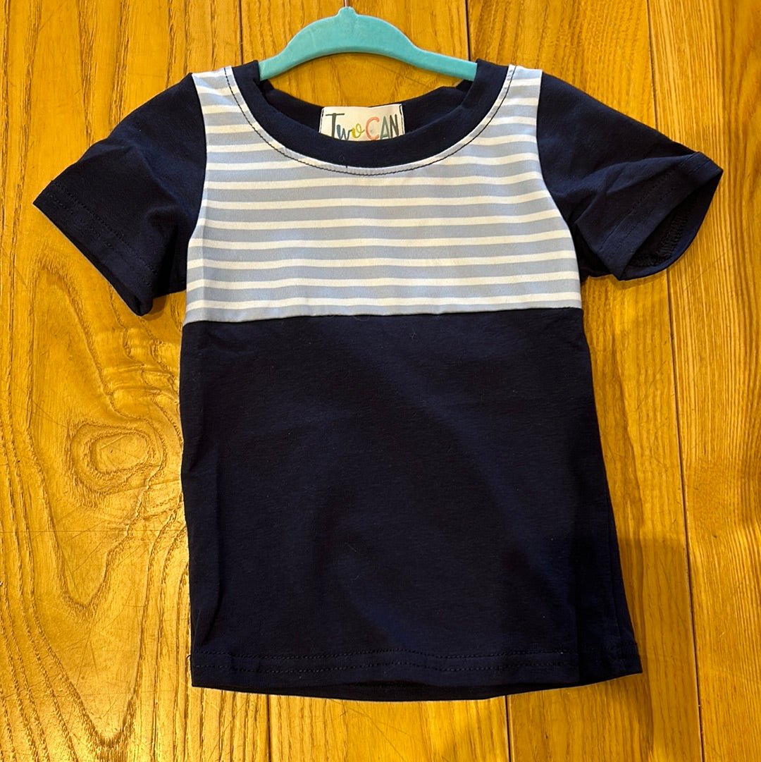 TwoCan Navy Stripes Tee