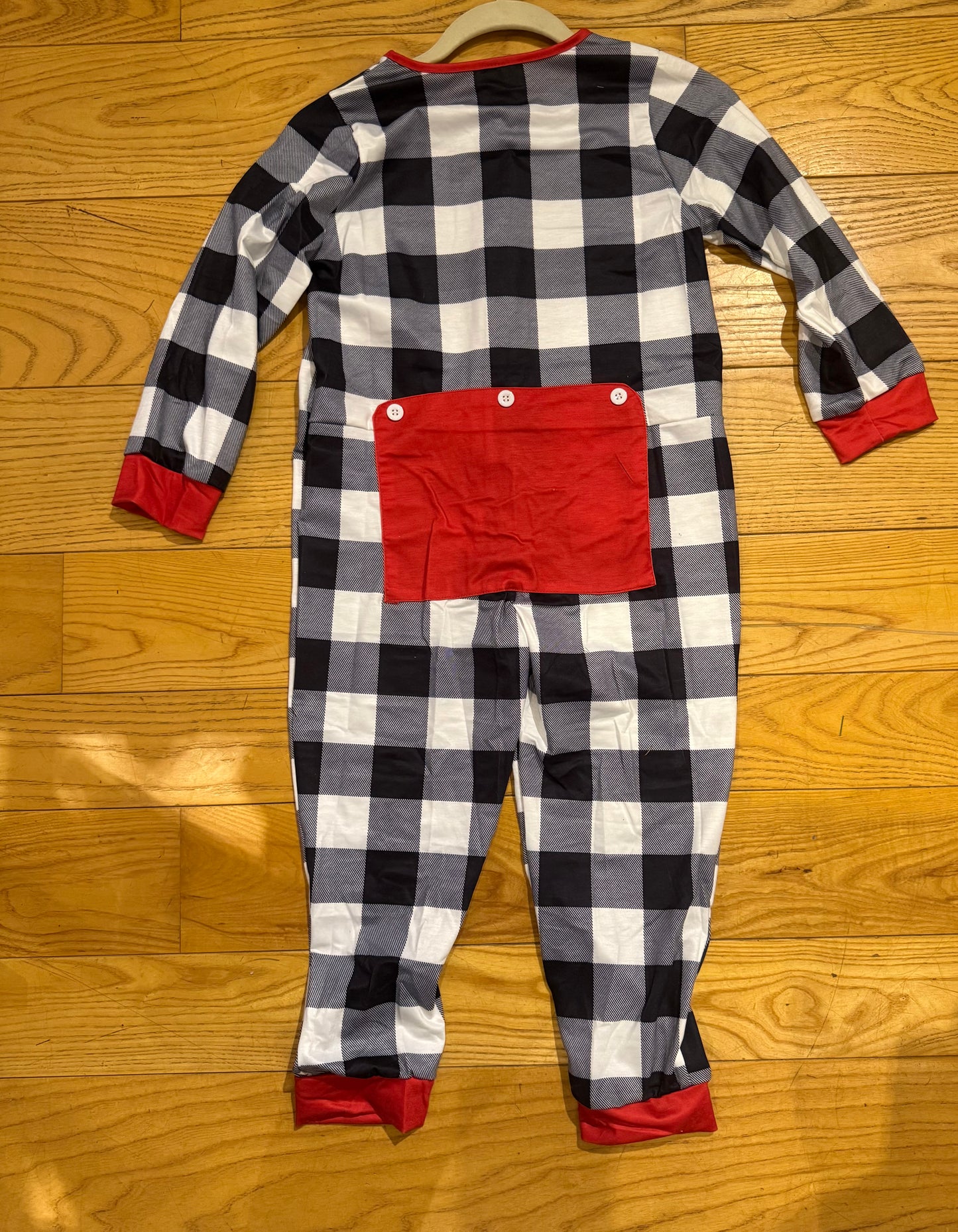 Black/White Checkered Onesie - Child