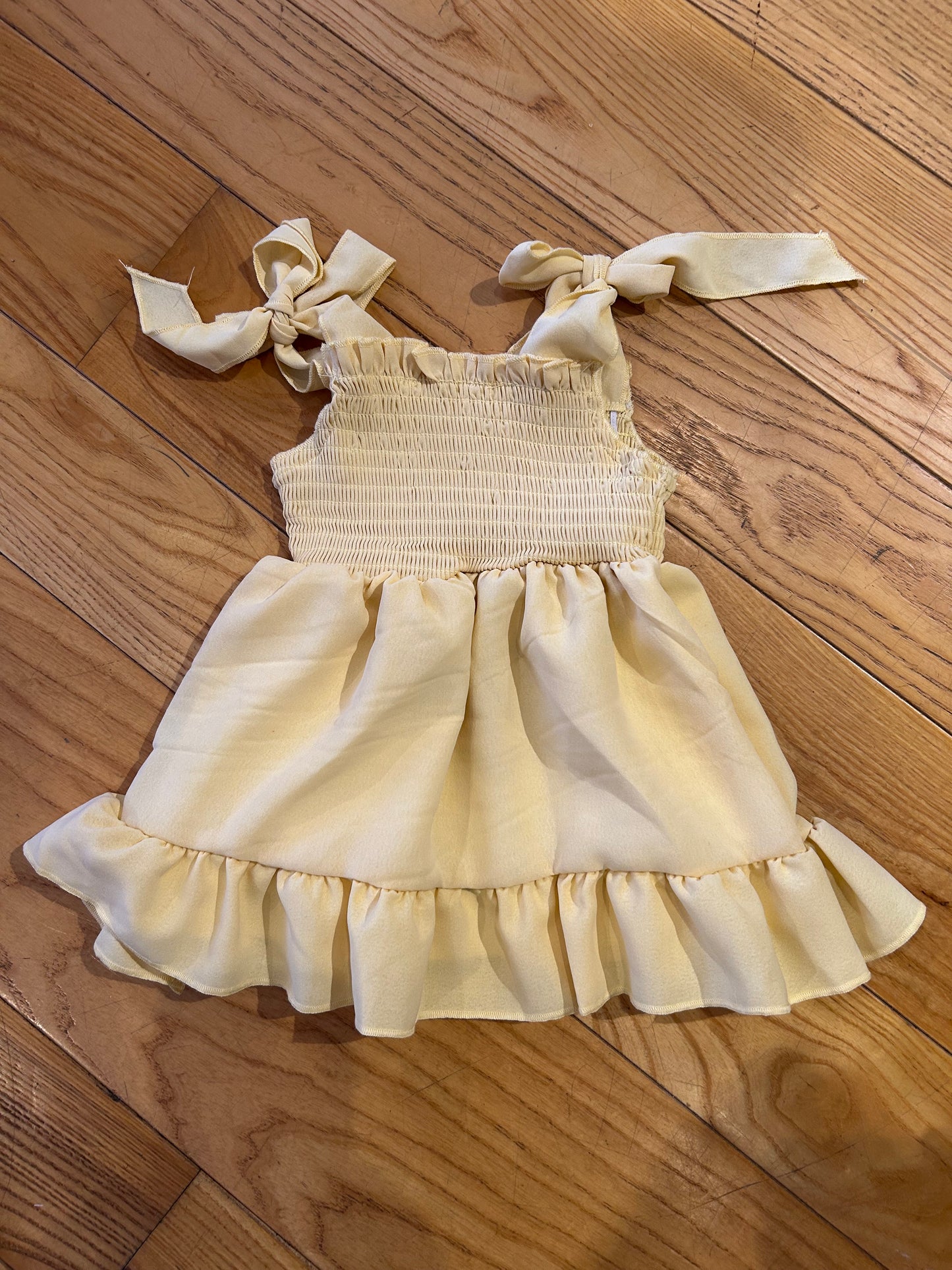 Yellow Tie Dress