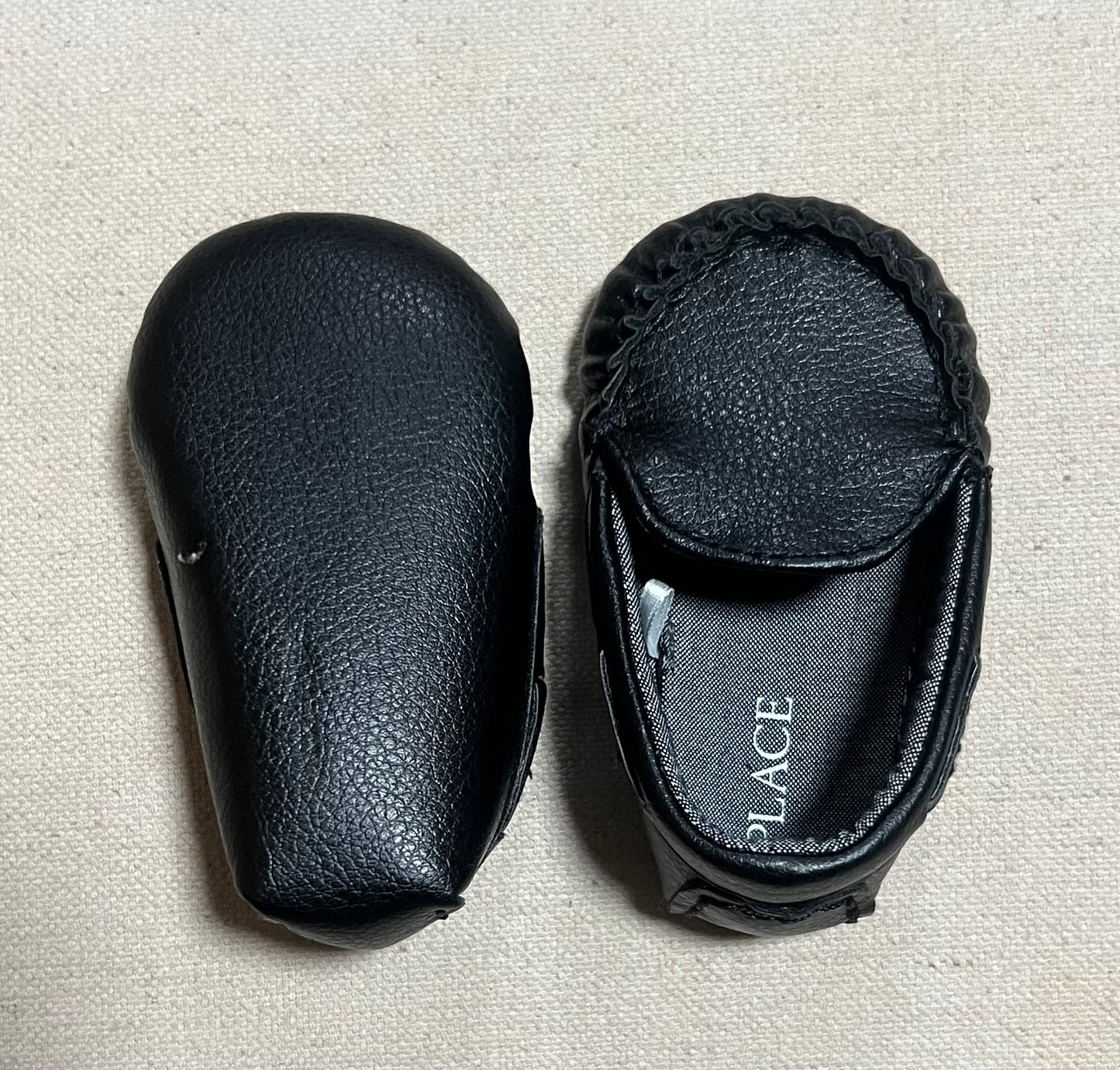 Infant Dress Shoes- Black - size 3/6 mths - Used
