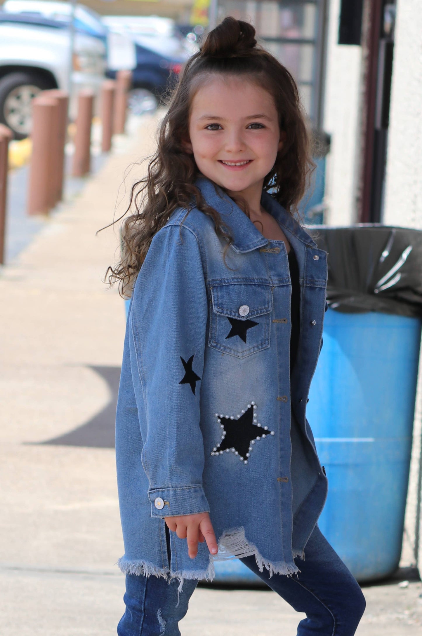 Embroidered Star Demin Jacket