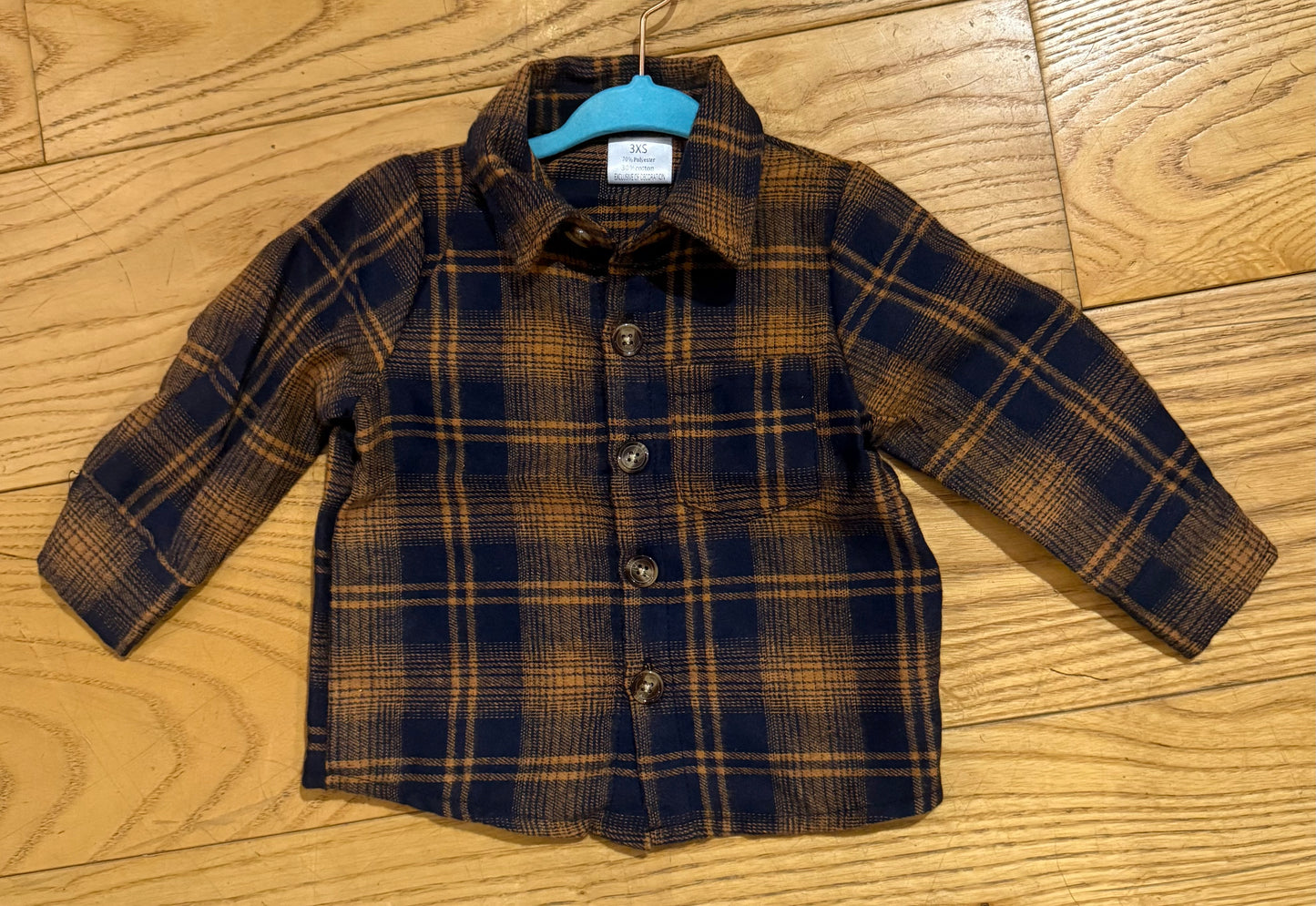 Boys Plaid Button Up