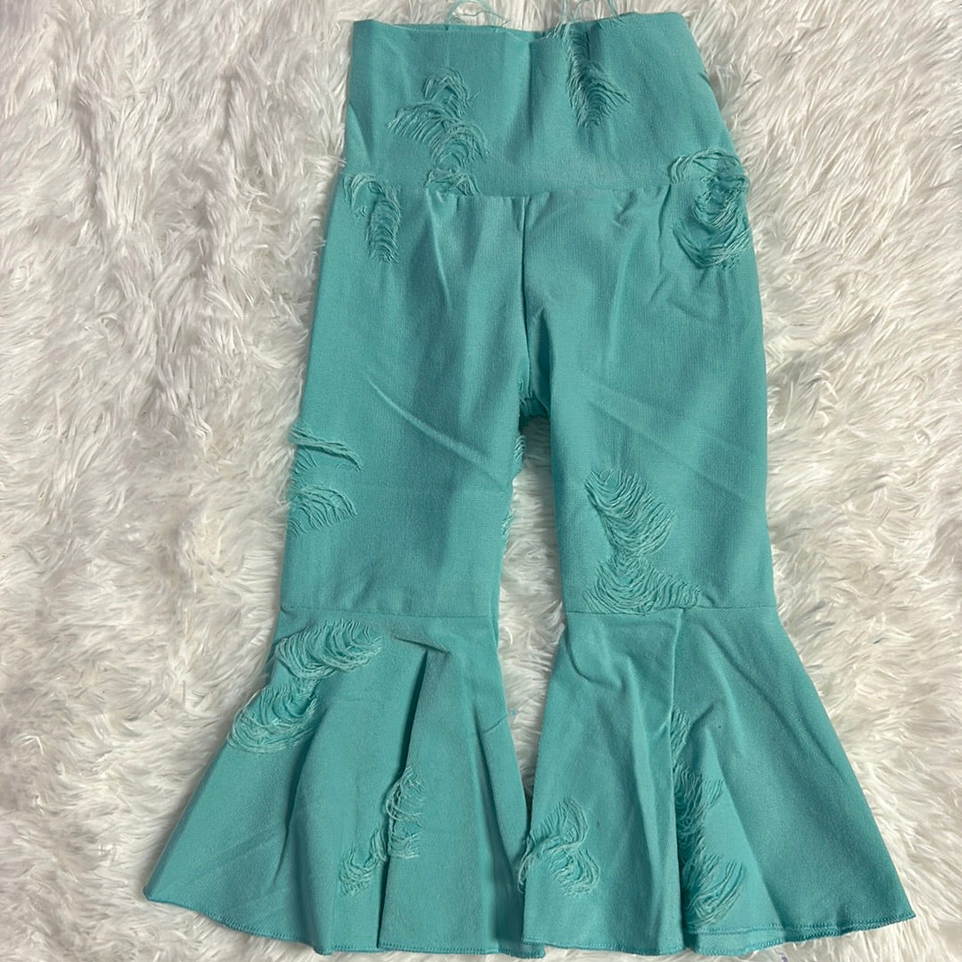 Teal Distressed Bells