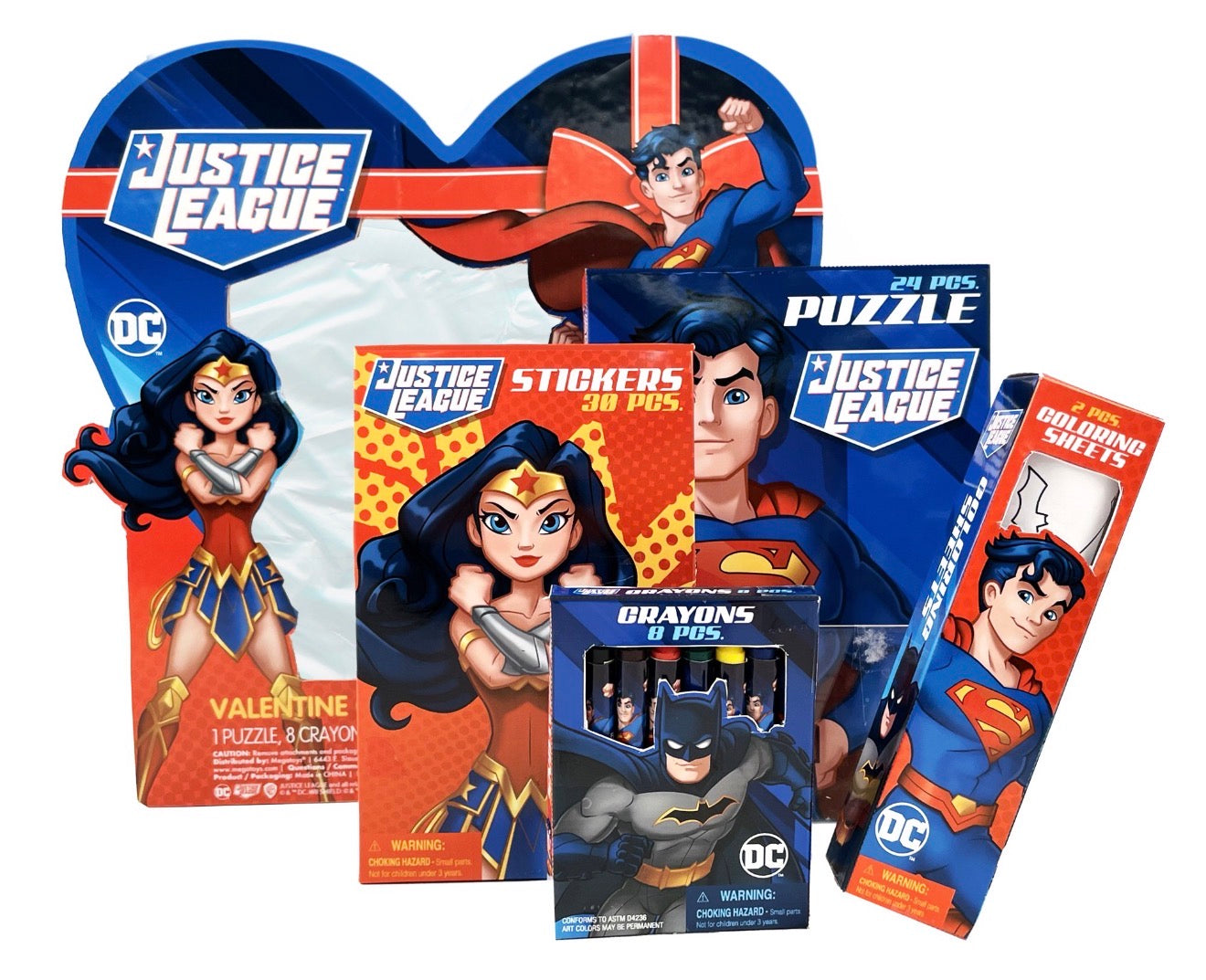Justice League Valentine's Day Box Gift Set