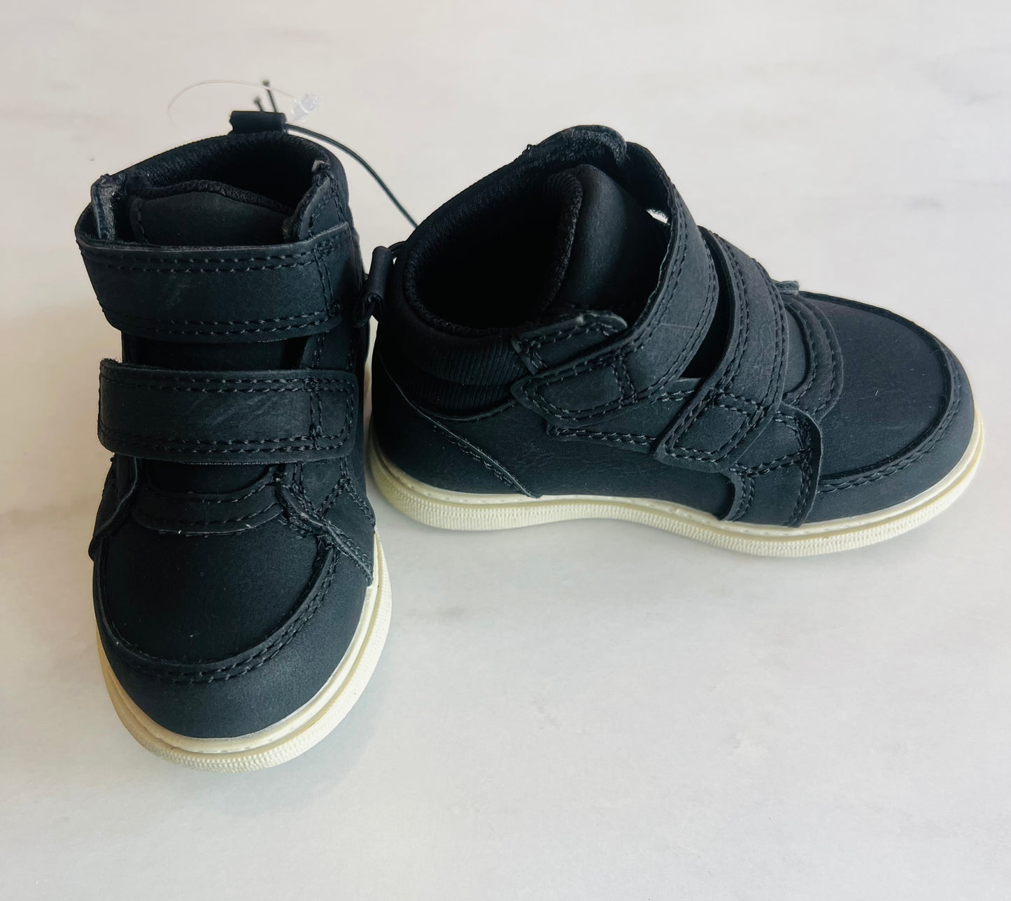 Boys Black strap boots. NWT