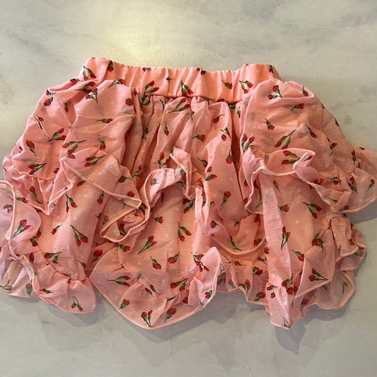 Rose mini skirt