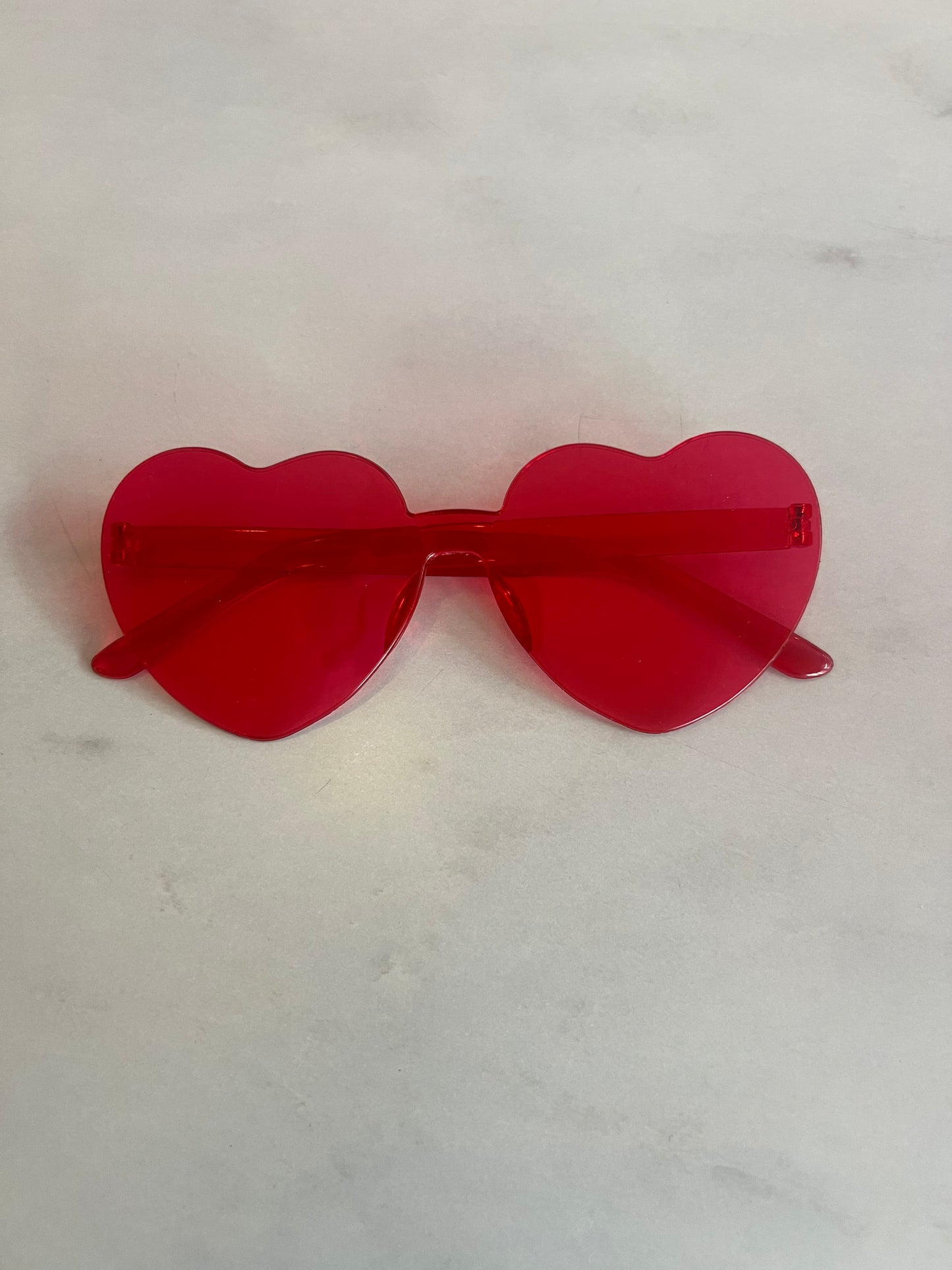 Heart Shaped Plastic Glasses