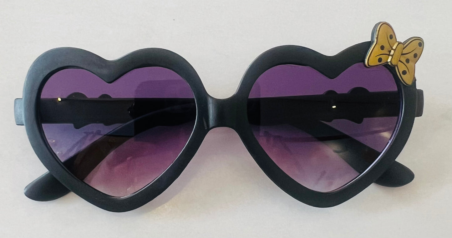 Heart Shaped Sunglasses with Bow