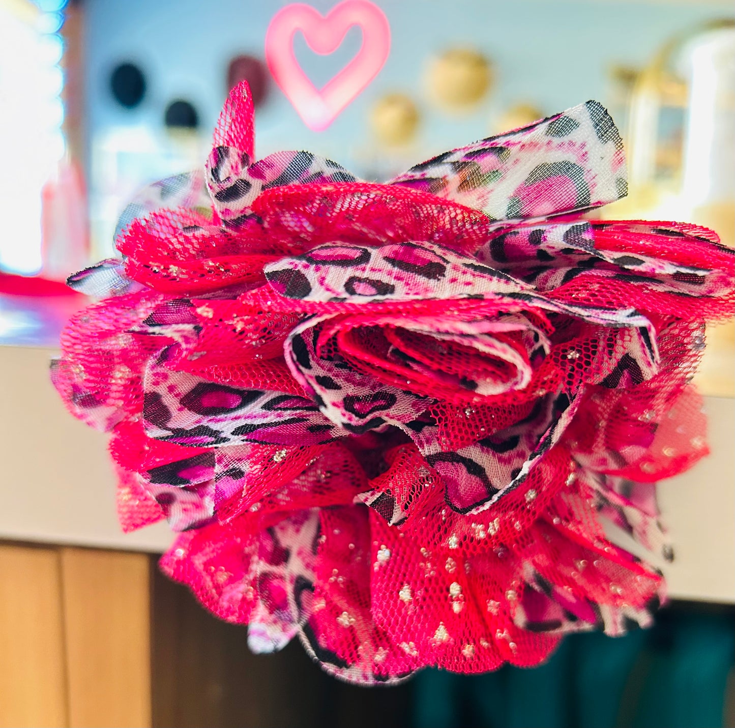 Pink Cheetah Headband