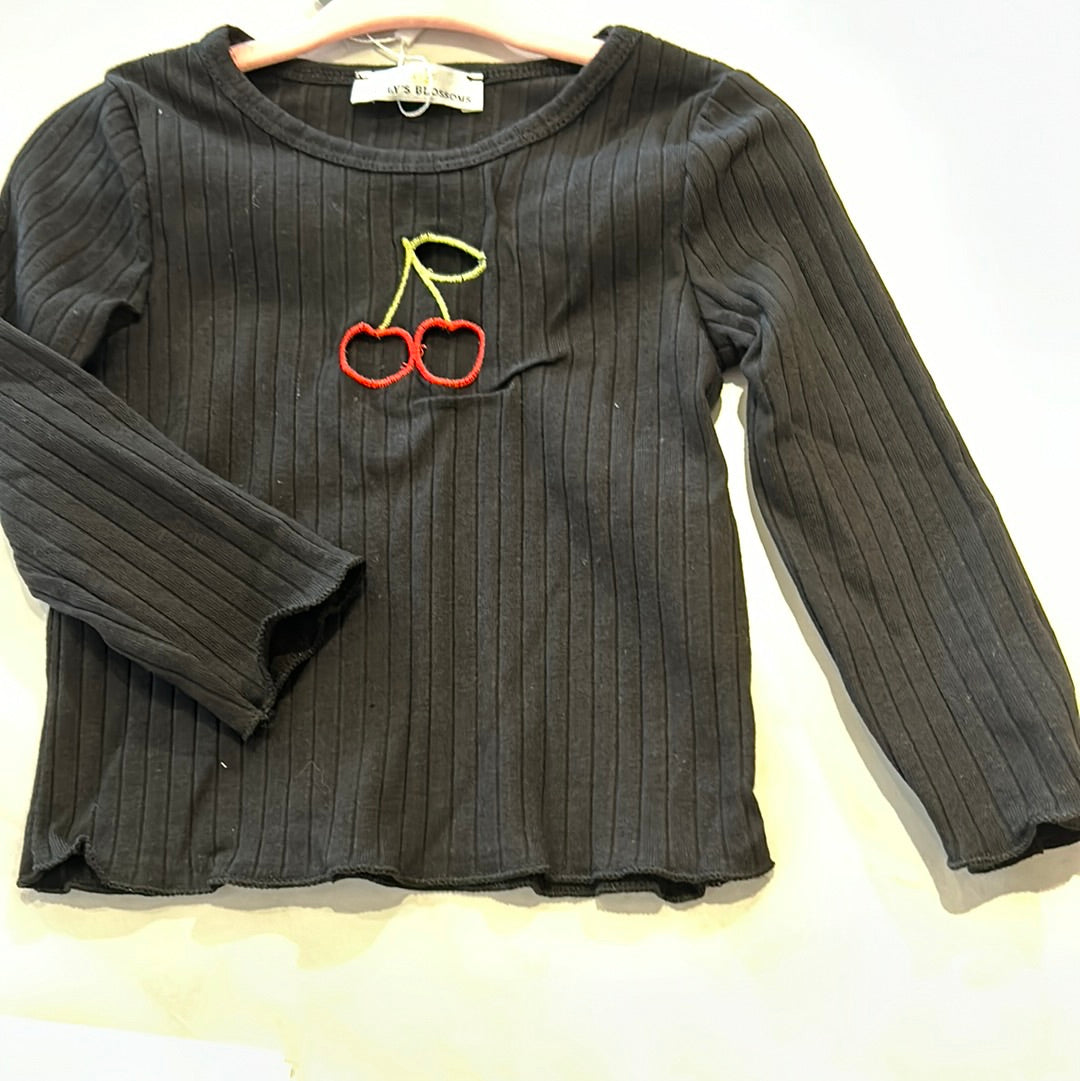 Suki Cherry Cut Out Long Sleeve