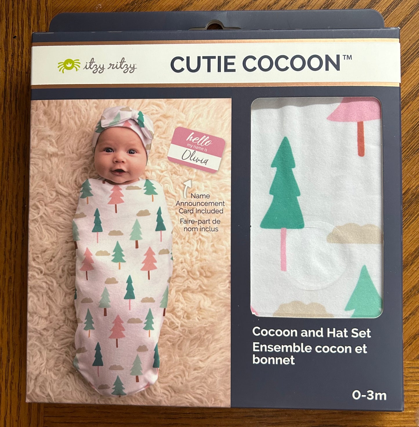 Swaddle and Hat set