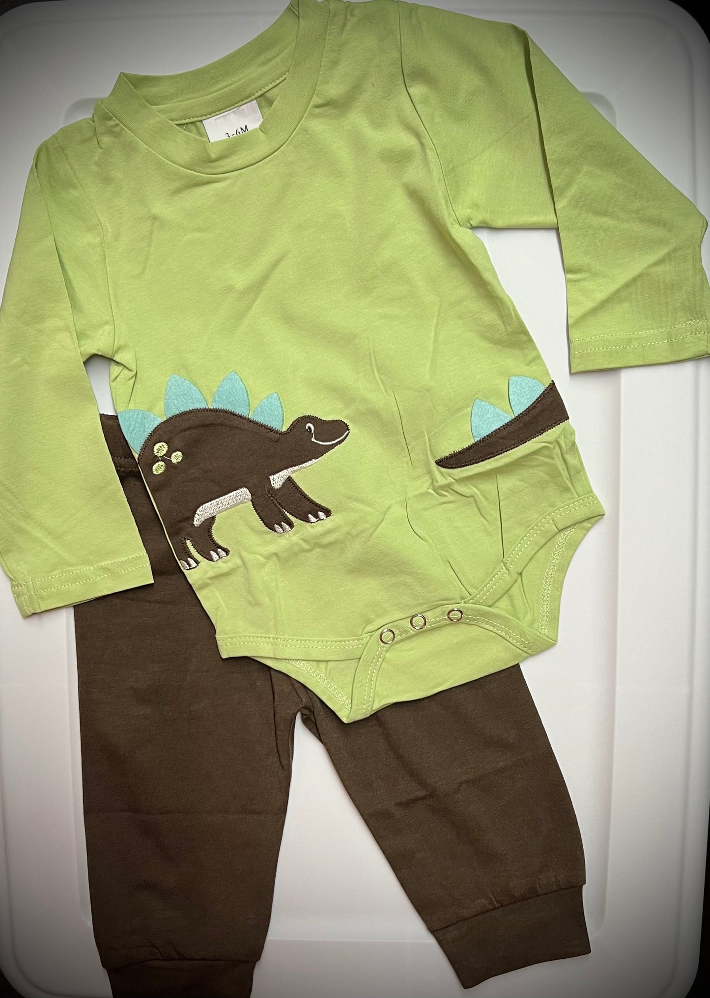 Green Dinosaur Onesie with Pants