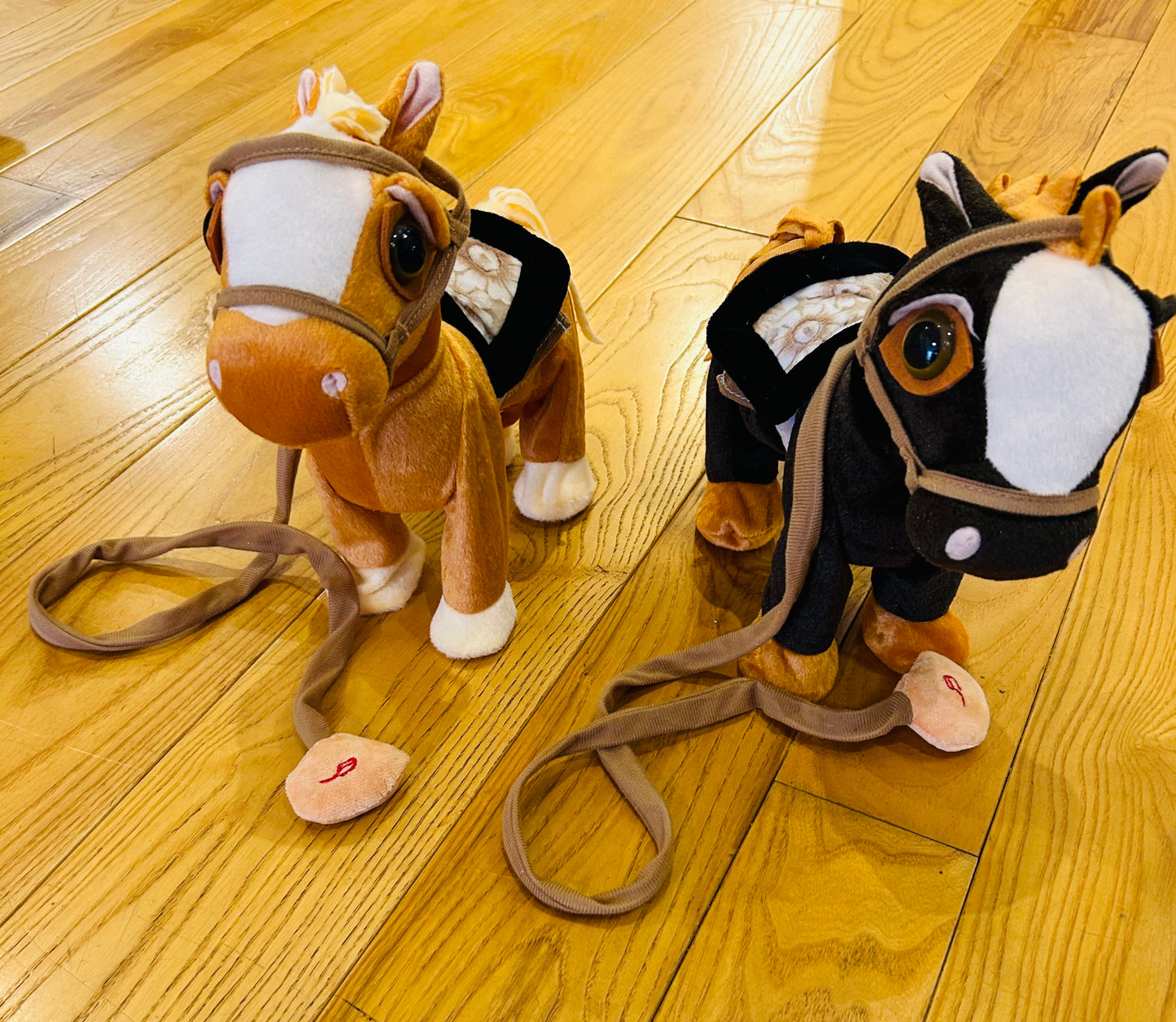 Walking Horse on a Leash. Battery operated