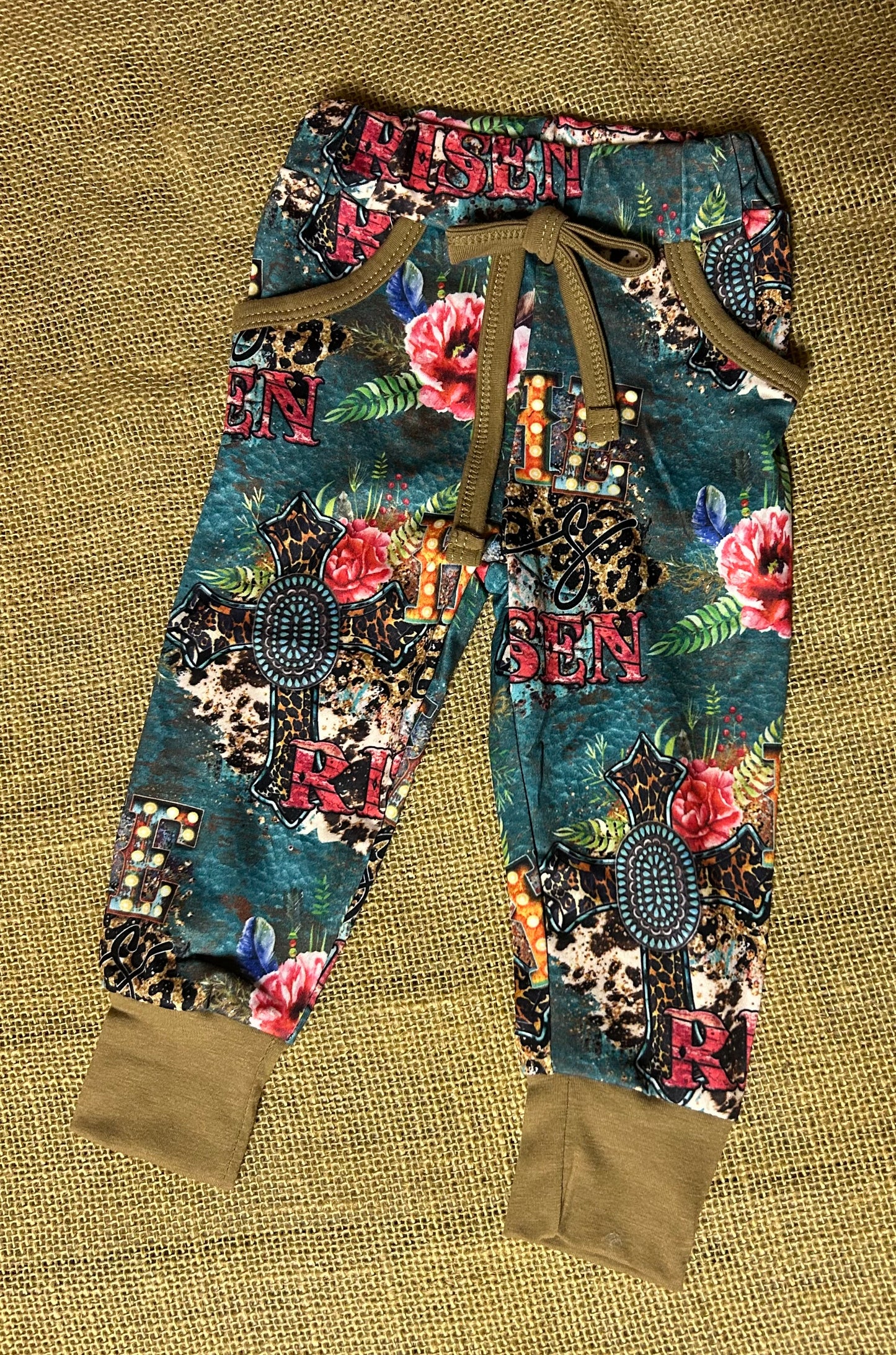 Cheetah and Floral Joggers