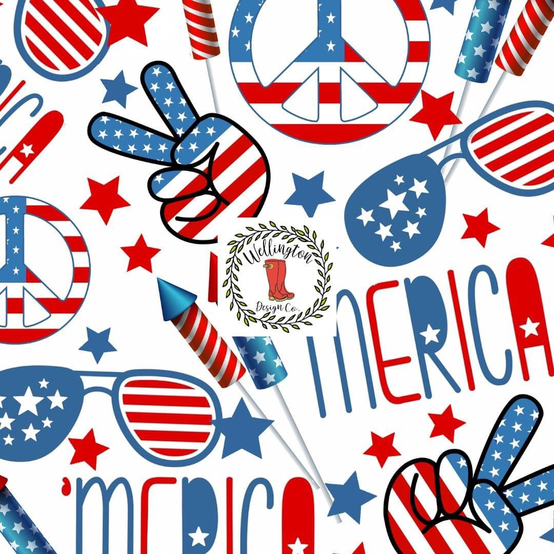 Americana Peace- Infant Romper
