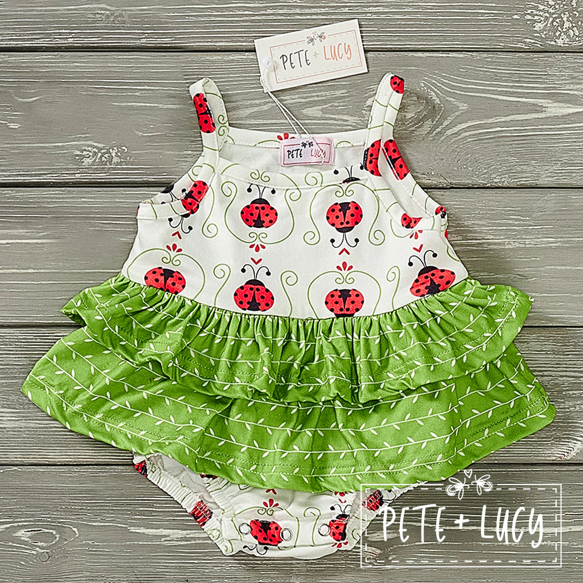 Lucky Ladybug- Infant Romper