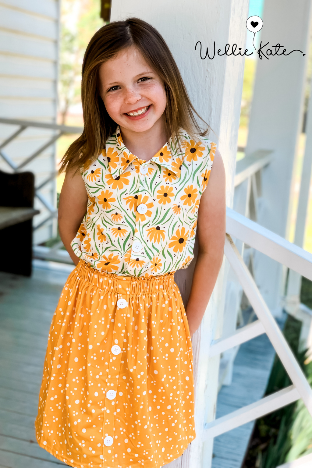 Black Eyed Susans- Skirt Set