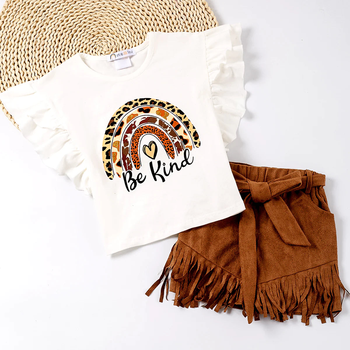 Fluttering Fringe- Skirt Set
