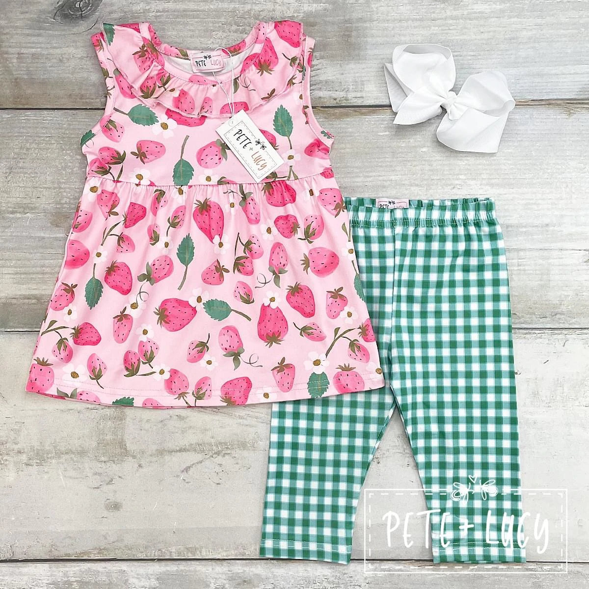 Strawberry Picnic-Capri Set