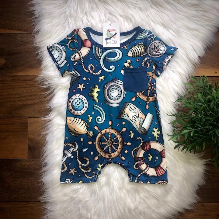 Nautical-Infant Romper