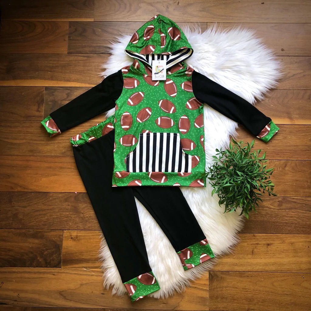 Ready, set, TOUCHDOWN! -Boys Jogger Set