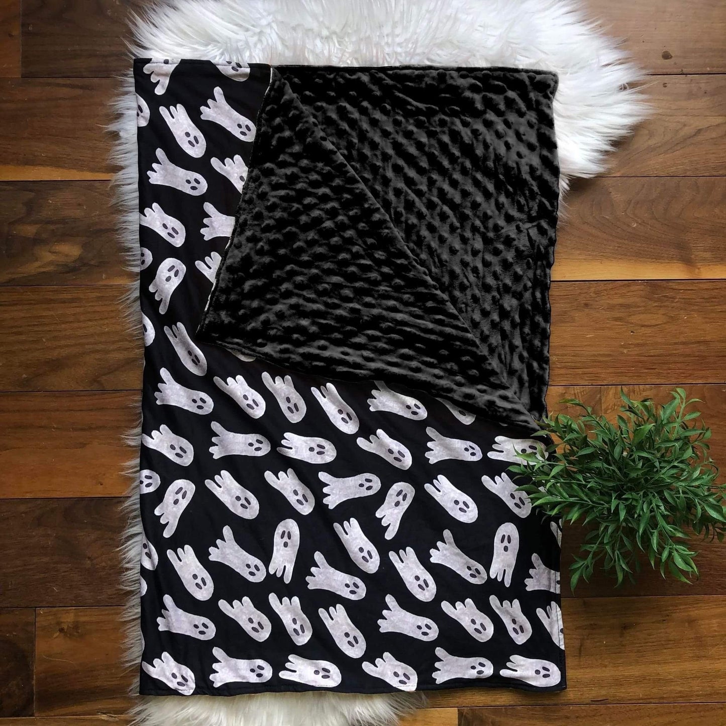 Hey Boo- Minky Blanket