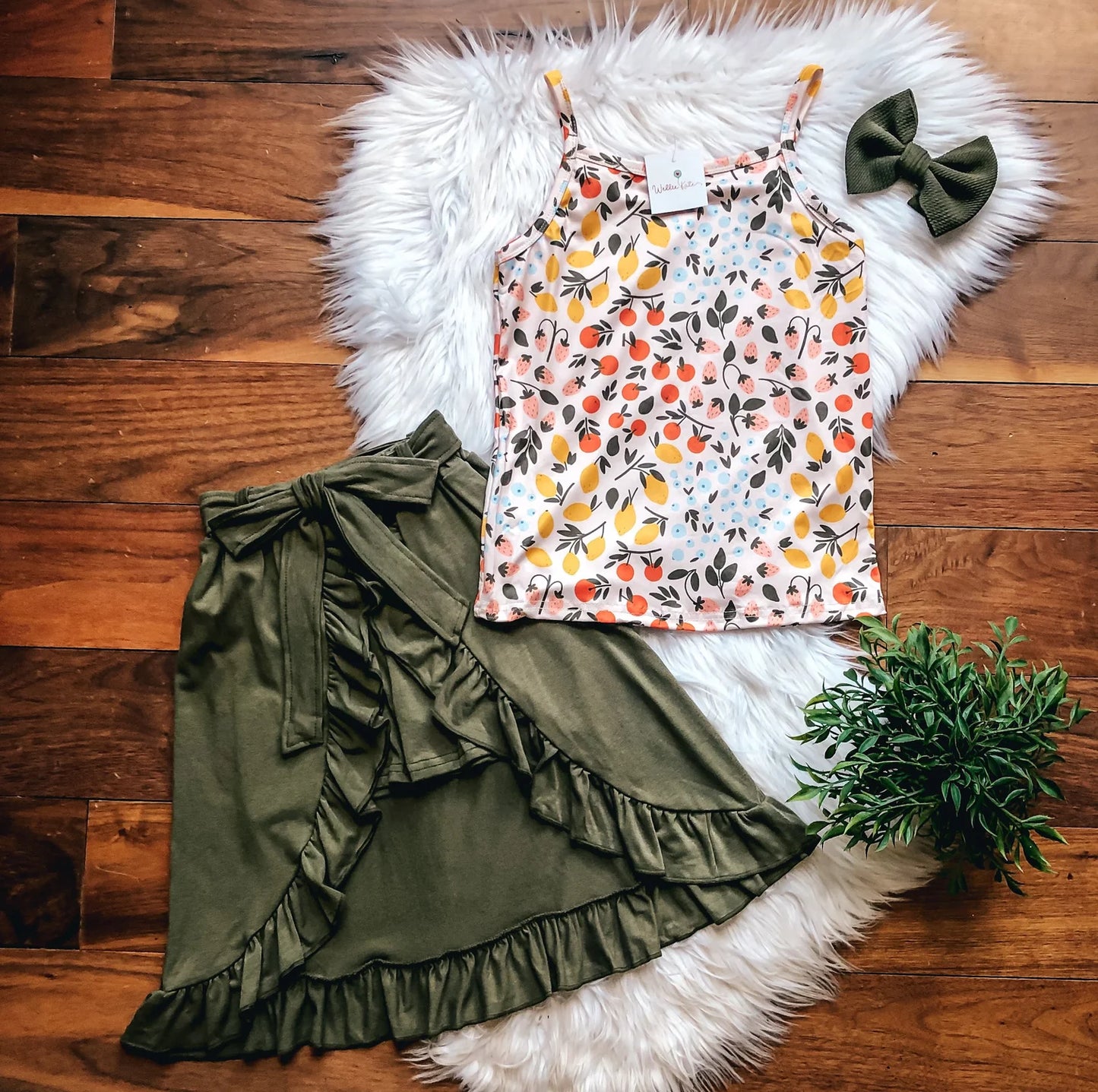 Summer Fruit- Open Skort Set