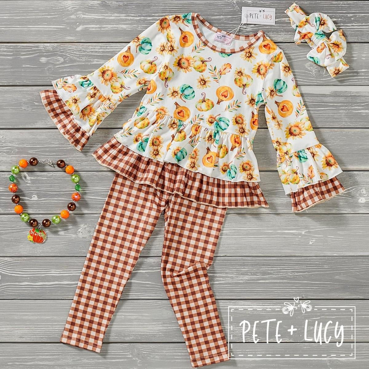 Pumpkin Love- Girl’s 2 Piece Set