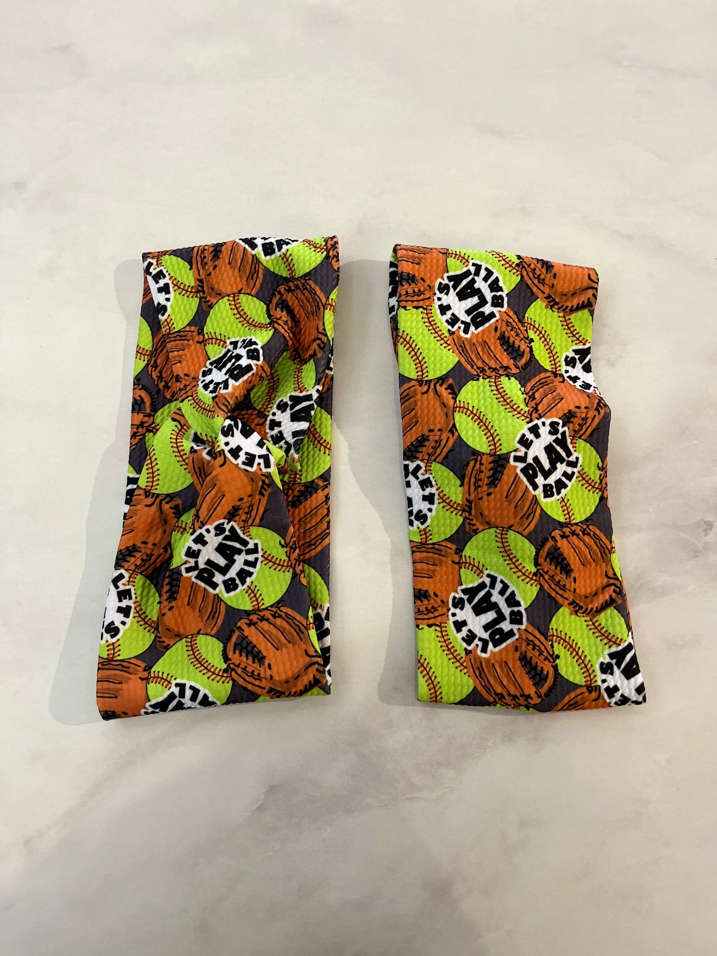 Let’s Play Ball!- Kid/adult Headwrap