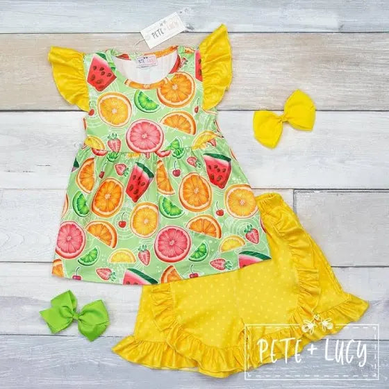 Fruitful Sun- Shorts Set