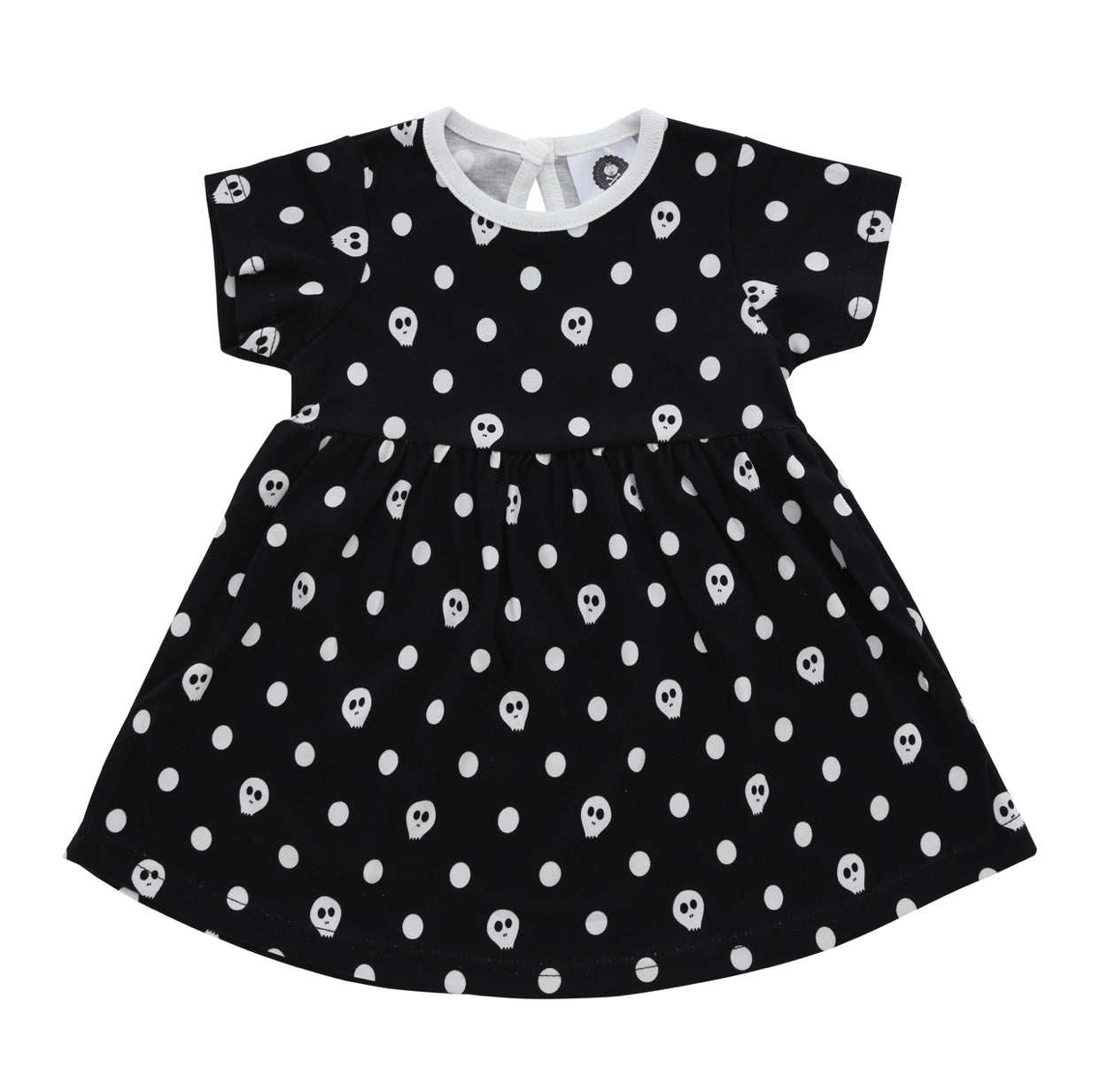 Dress- Polka Skulls