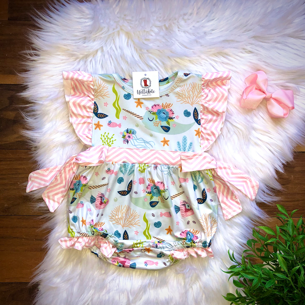 Playful Narwhals-Infant Romper
