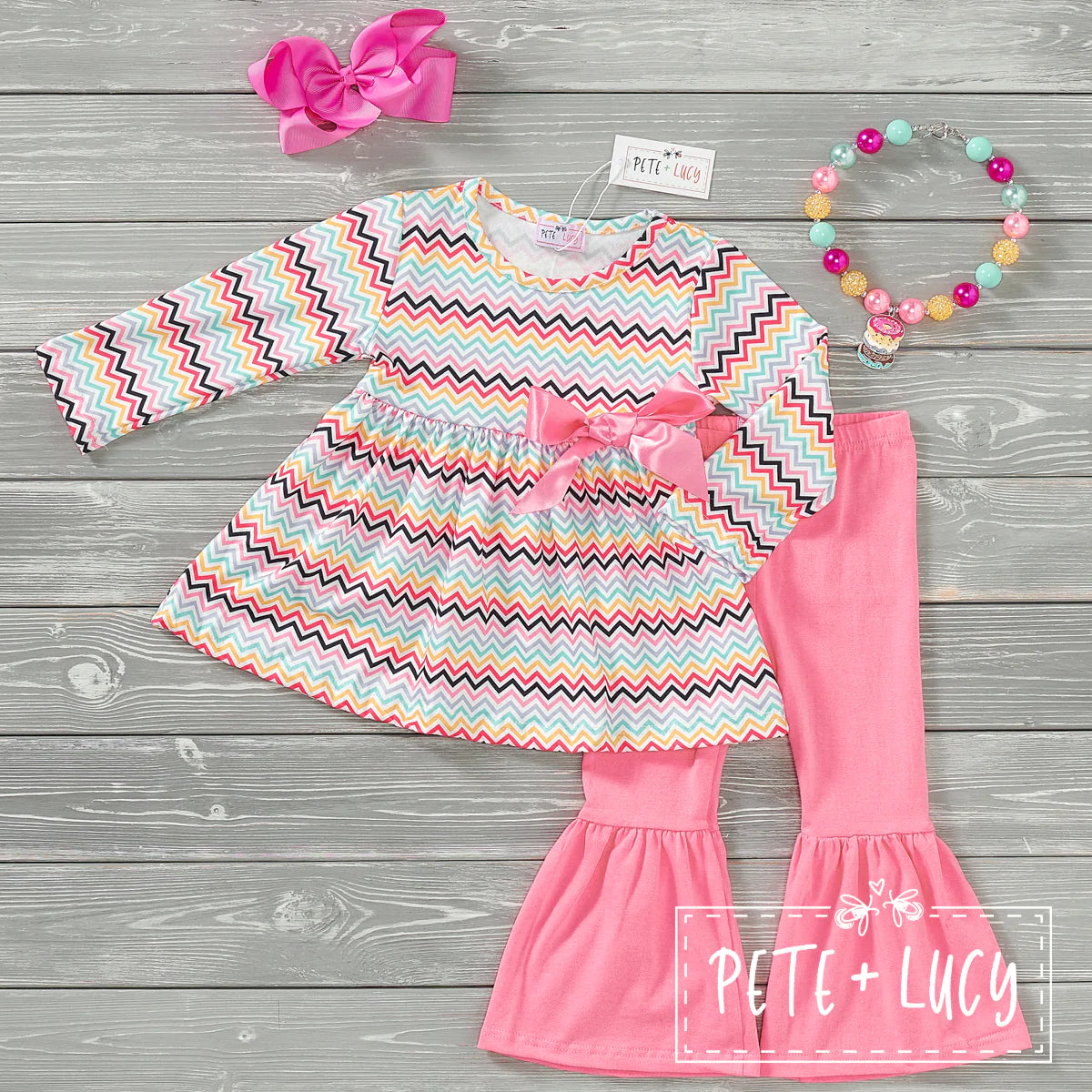 Rainbow Zigzag- 2 piece pant set