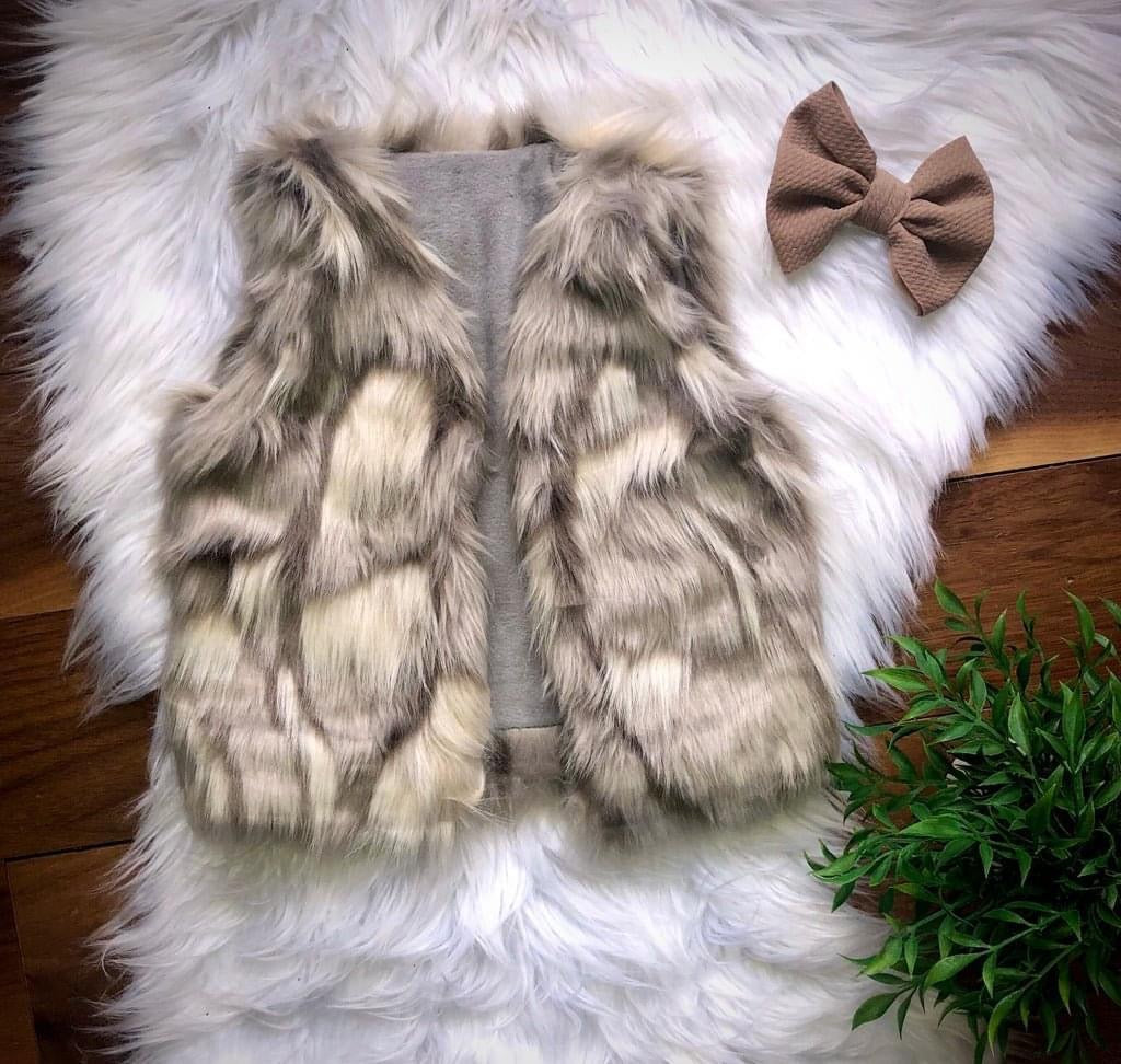 Light Faux Fur Vest