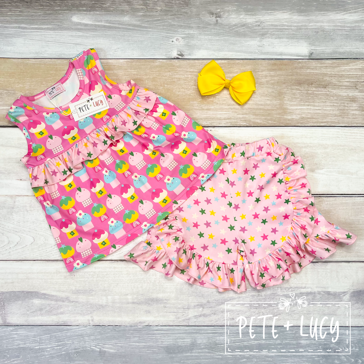 Cute As A Cupcake- Shorts Set