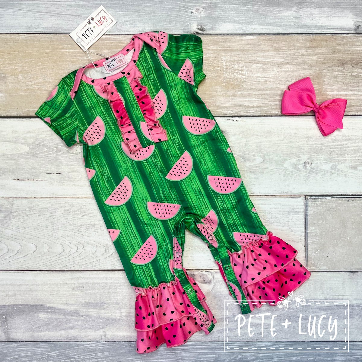 Juicy Watermelon-Infant Romper