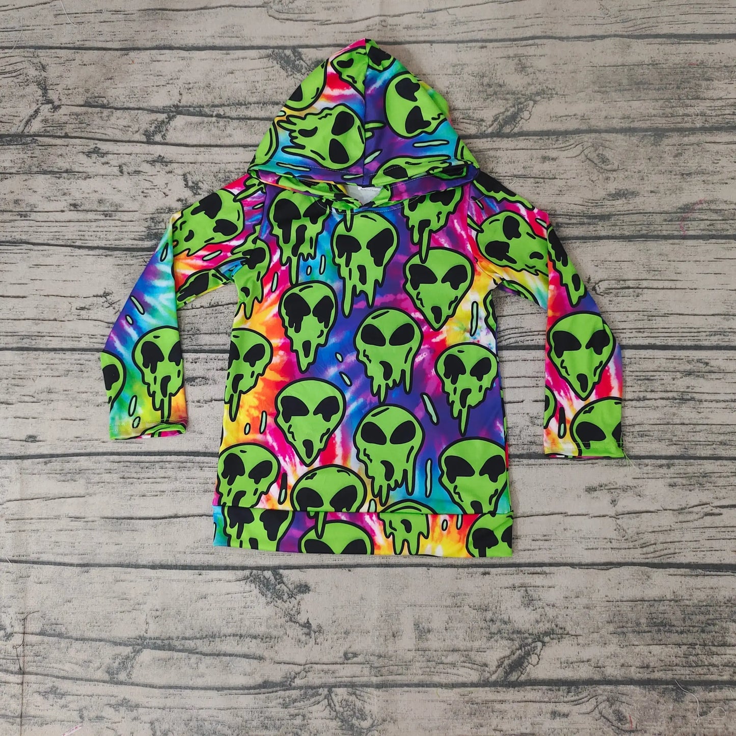 Tie Dye Alien- Boy Hoodie