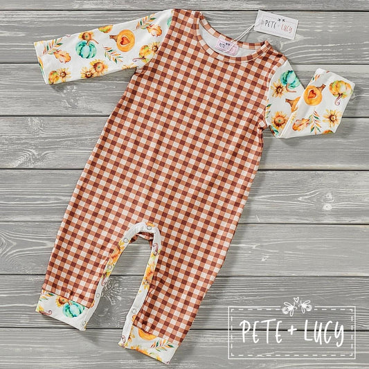 Pumpkin Love- Boy’s Romper