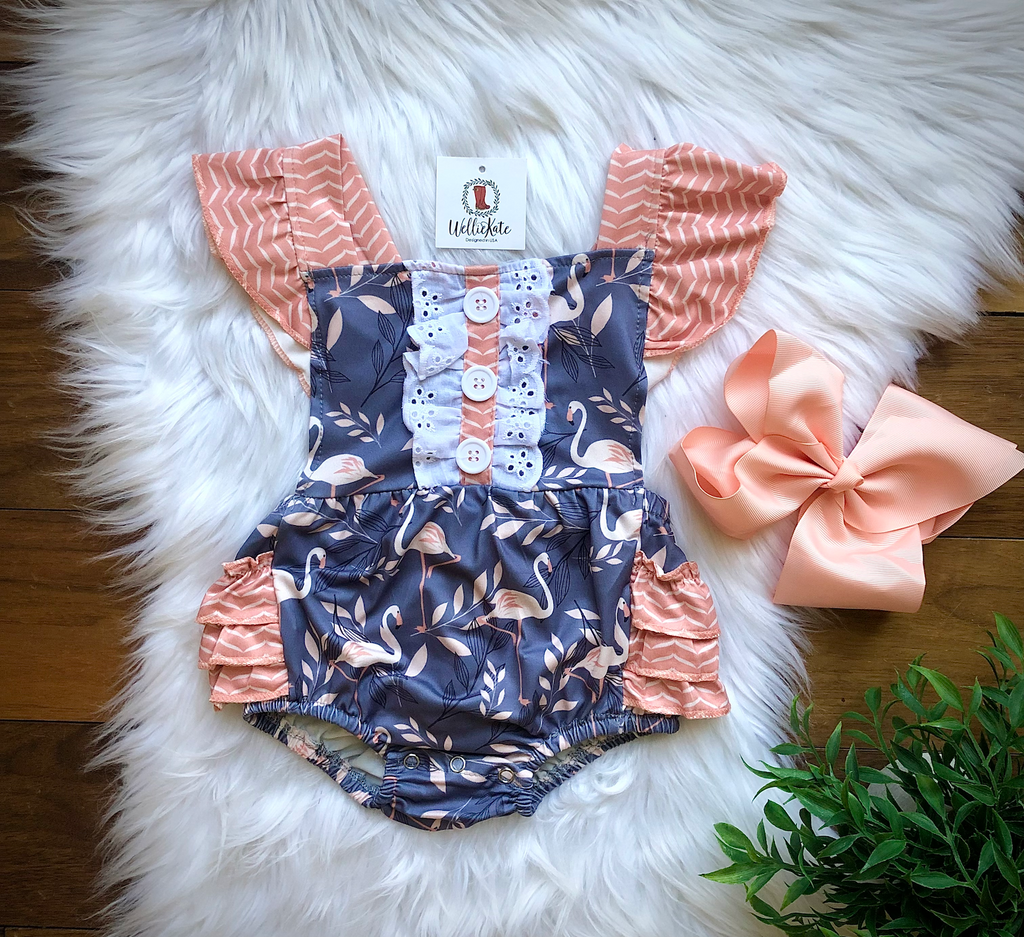 Fabulous Flamingos-Infant Bubble Romper