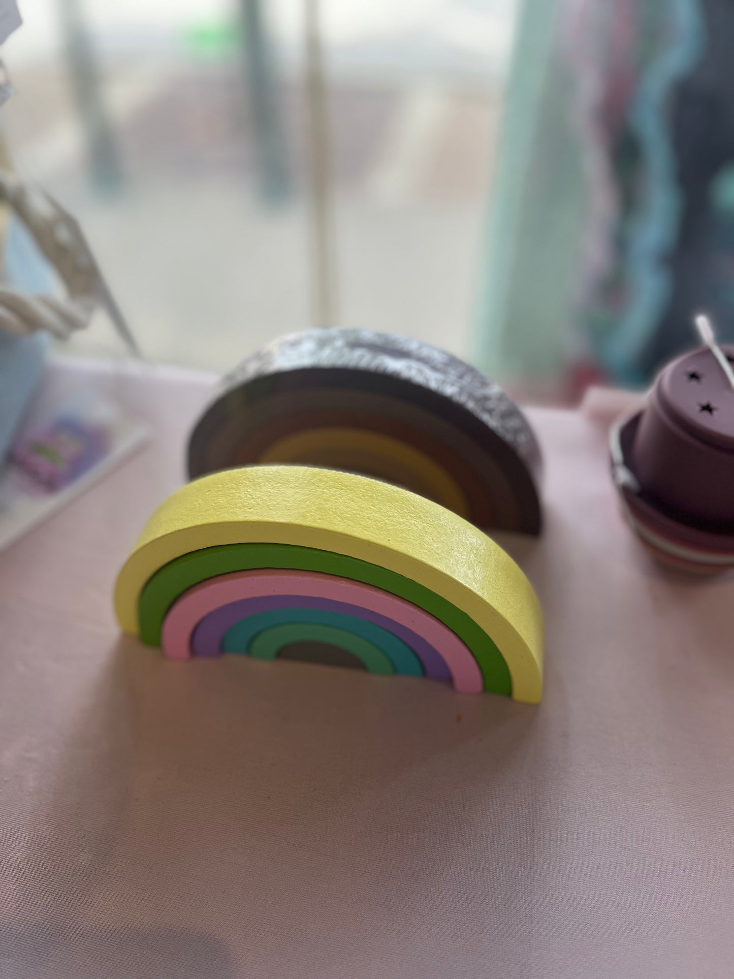 Wood Rainbow Stacker