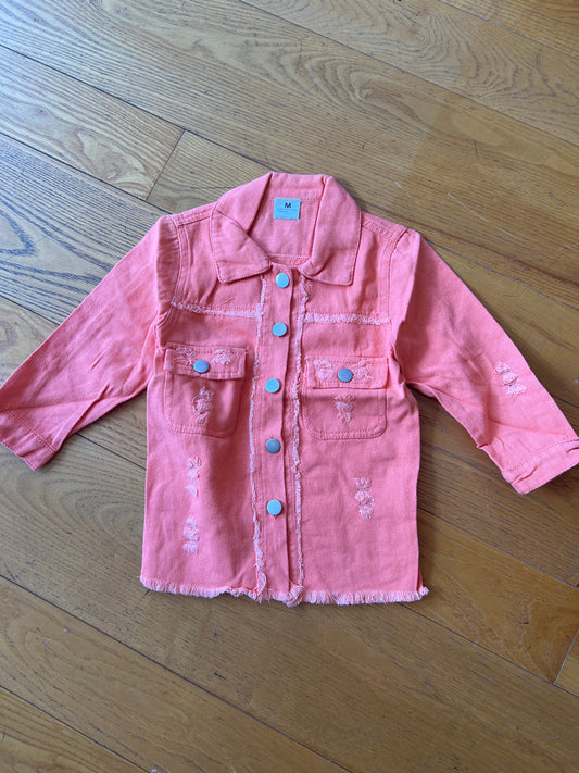 Jean Jacket-Pink