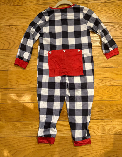 Black/White Checkered Onesie - Child
