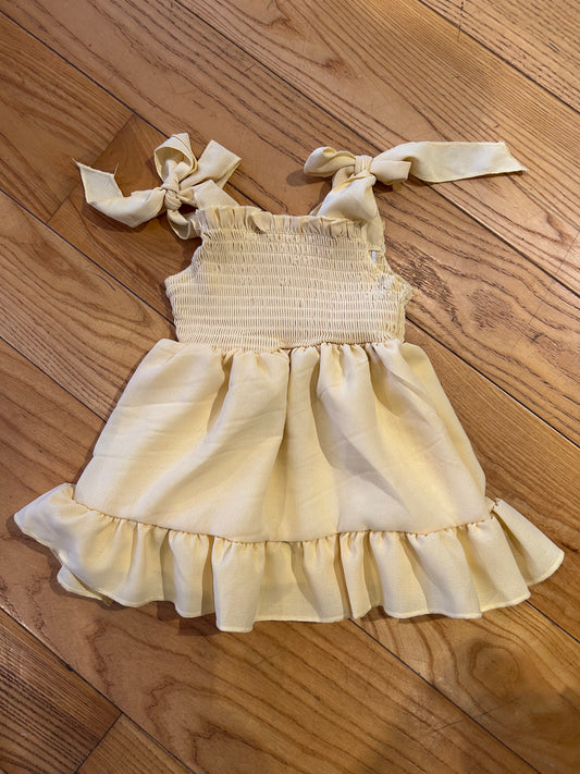 Yellow Tie Dress
