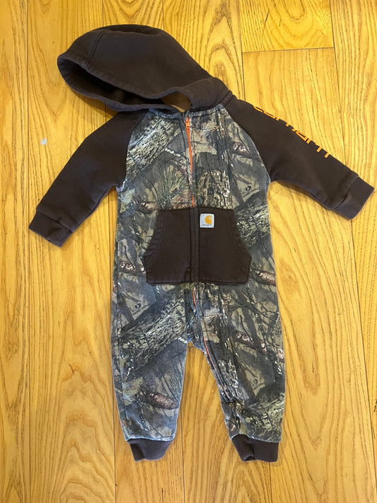 Carhartt Zip up Brown Camo- 6 months- used