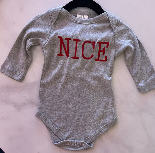 Nice Onesie - Embroidered