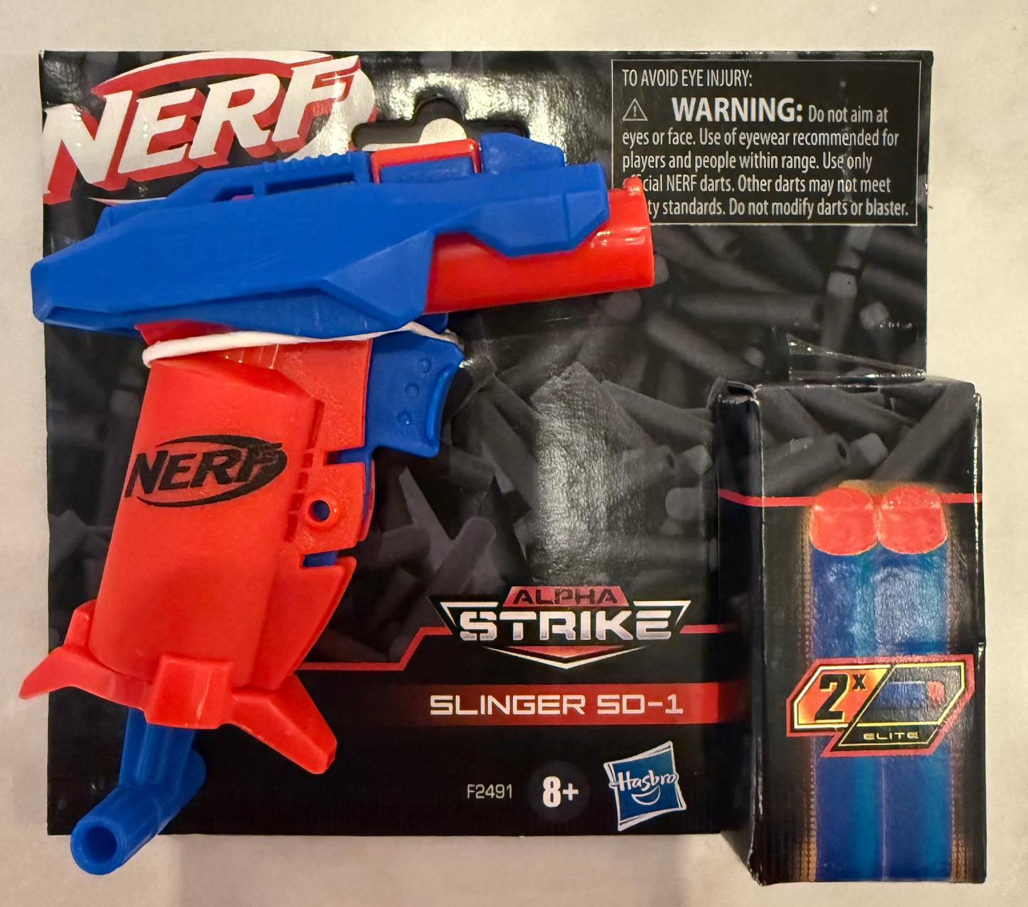 Nerf Alpha Strike Slinger SD-1 Single-Fire Darts Blaster Toy