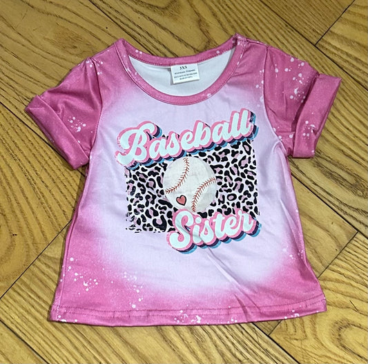 Baseball Sister with rolled sleeve