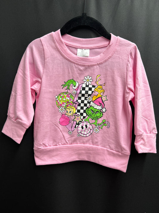 Pink Grinchy Sweatshirt