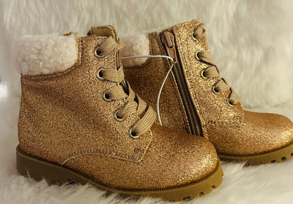 Gold Glittery Boots