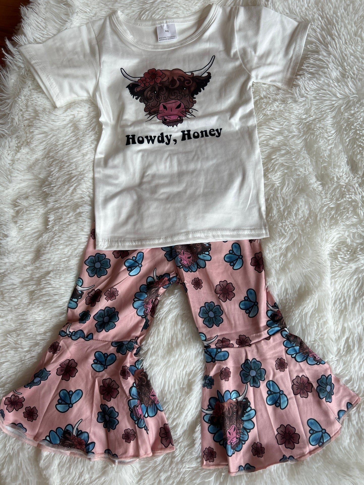 Howdy Honey Tee with Bell Bottoms